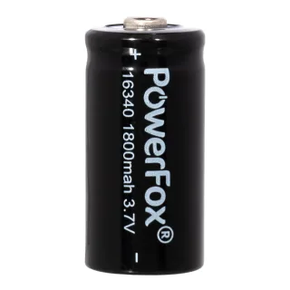 Baterías PowerFox 16340 recargables 1800 mAh – foto del producto 2